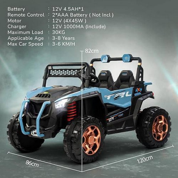 Продукт Акумулаторно бъги RUMBLE 12V с дистанционно управление и LED светлини - 0 - BG Hlapeta