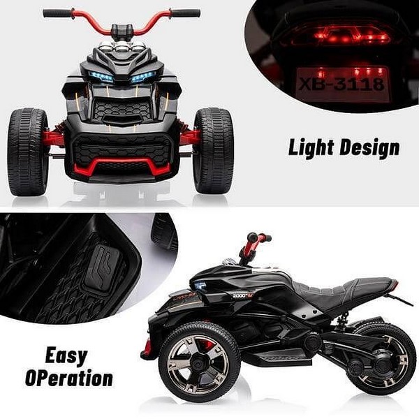 Продукт Детско електрическо ATV с 3 колела и LED светлини - 0 - BG Hlapeta