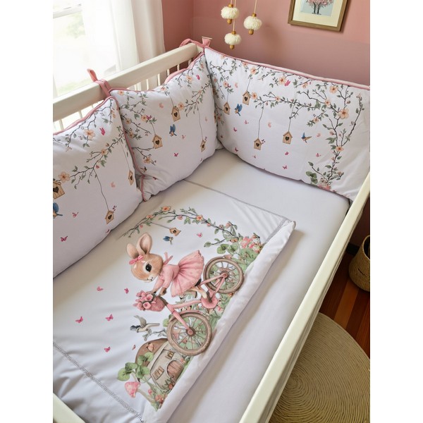 Продукт Bambino Casa Rose Rabbit Bicycle - Луксозен спален комплект - 0 - BG Hlapeta