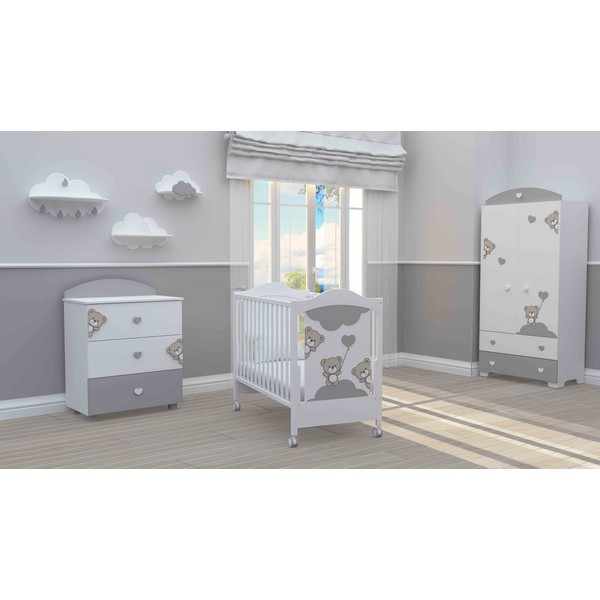Продукт Bambino casa Tre Orsetti - Kомплект 3ч. креватче + скрин + гардероб - 0 - BG Hlapeta