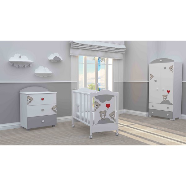 Продукт Bambino casa Tre Orsetti - Kомплект 3ч. креватче + скрин + гардероб - 0 - BG Hlapeta