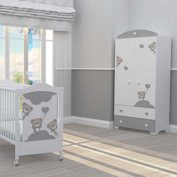 Продукт Bambino casa Tre Orsetti - Kомплект 3ч. креватче + скрин + гардероб - 0 - BG Hlapeta