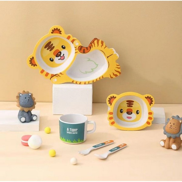 Продукт RTOYS Bamboo fibre, Animals - Детски сервиз за хранене, 5 части - 0 - BG Hlapeta