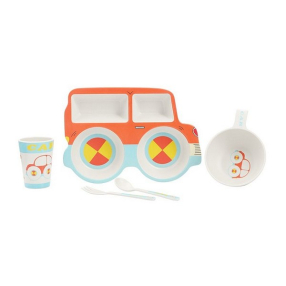 RTOYS Cars - Детски сервиз за хранене, 5 части