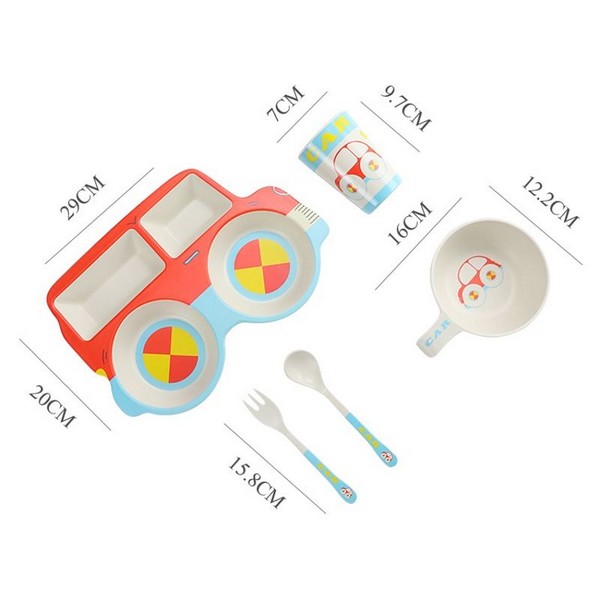 Продукт RTOYS Cars - Детски сервиз за хранене, 5 части - 0 - BG Hlapeta