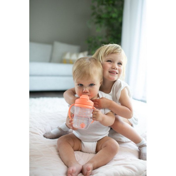 Продукт Dr.Brown's Milestones Baby’s First Straw Cup - Чаша с гъвкава сламка с тежест 270 мл. - 0 - BG Hlapeta