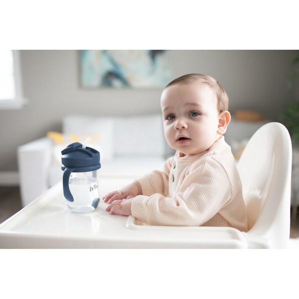 Продукт Dr.Brown's Milestones Baby’s First Straw Cup - Чаша с гъвкава сламка с тежест 270 мл. - 0 - BG Hlapeta