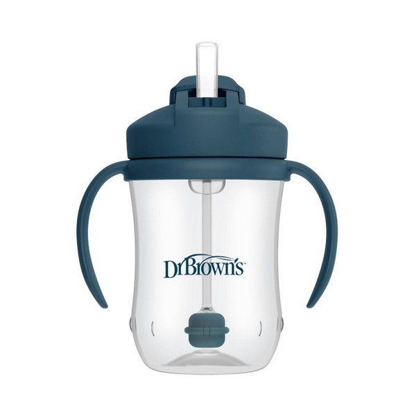 Продукт Dr.Brown's Milestones Baby’s First Straw Cup - Чаша с гъвкава сламка с тежест 270 мл. - 0 - BG Hlapeta