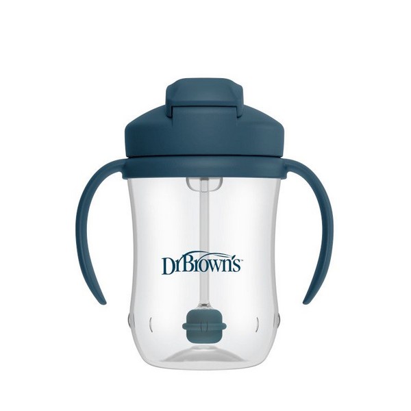 Продукт Dr.Brown's Milestones Baby’s First Straw Cup - Чаша с гъвкава сламка с тежест 270 мл. - 0 - BG Hlapeta