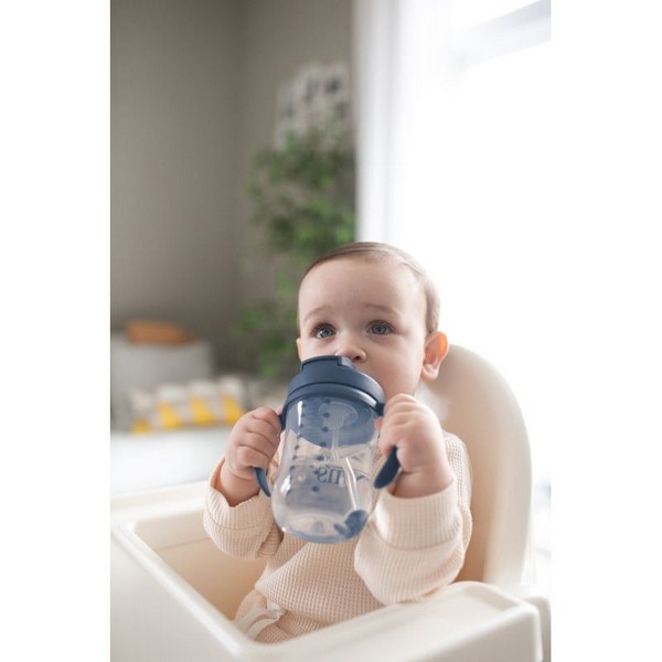Продукт Dr.Brown's Milestones Baby’s First Straw Cup - Чаша с гъвкава сламка с тежест 270 мл. - 0 - BG Hlapeta