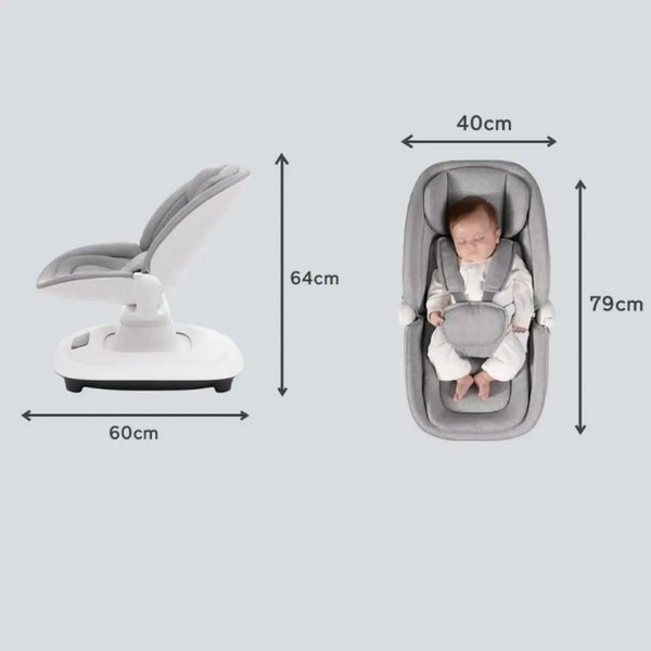 Продукт Умна електрическа бебешка люлка с Bluetooth и дистанционно управление - 0 - BG Hlapeta