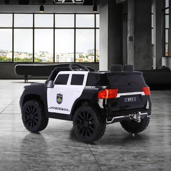 Продукт Акумулаторен полицейски джип 12V с музика и светлини - 0 - BG Hlapeta