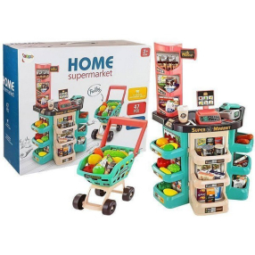 Home Supermarke - Детски комплект Супермаркет, 47 части
