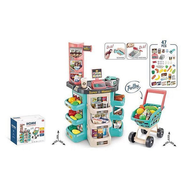 Продукт Home Supermarke - Детски комплект Супермаркет, 47 части - 0 - BG Hlapeta