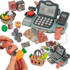 Fun Shopping - Детска каса за игра 24 части Fun Shopping - Детска каса за игра 24 части