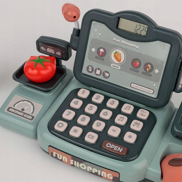 Продукт Fun Shopping - Детска каса за игра 24 части - 0 - BG Hlapeta