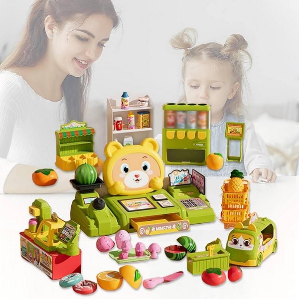 Продукт Cash Register - Детска каса за игра, 49 части - 0 - BG Hlapeta