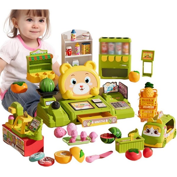 Продукт Cash Register - Детска каса за игра, 49 части - 0 - BG Hlapeta