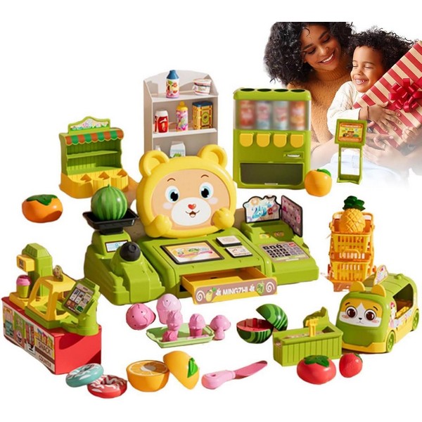 Продукт Cash Register - Детска каса за игра, 49 части - 0 - BG Hlapeta