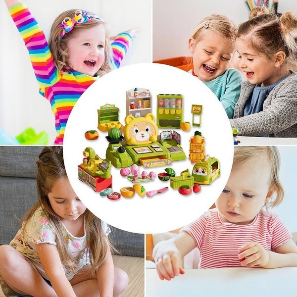 Продукт Cash Register - Детска каса за игра, 49 части - 0 - BG Hlapeta