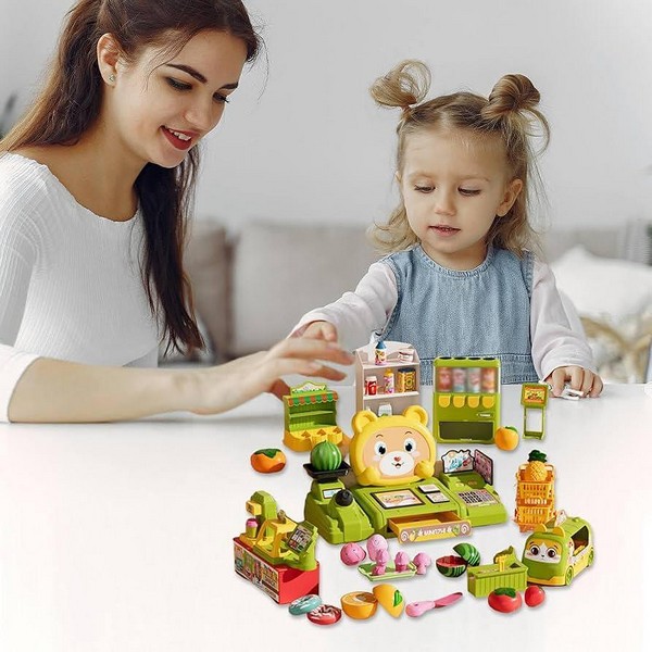 Продукт Cash Register - Детска каса за игра, 49 части - 0 - BG Hlapeta