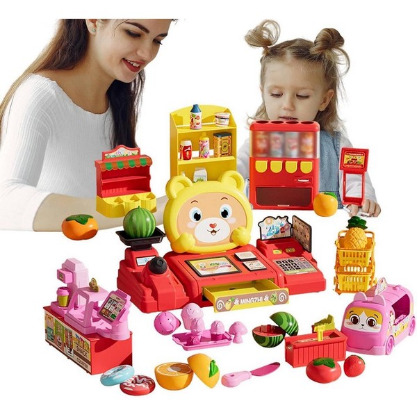 Продукт Cash Register - Детска каса за игра, 49 части - 0 - BG Hlapeta