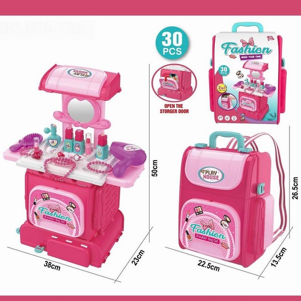 Продукт Малка принцеса – Куфарче с тоалетка - Детски комплект, 30 части - 0 - BG Hlapeta