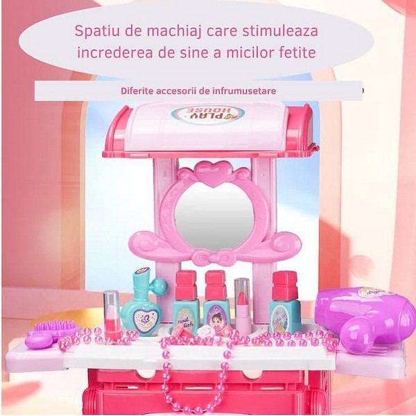 Продукт Малка принцеса – Куфарче с тоалетка - Детски комплект, 30 части - 0 - BG Hlapeta