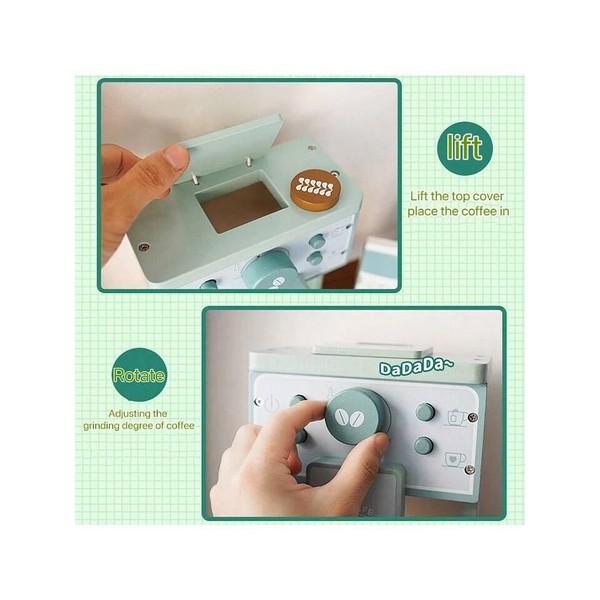 Продукт KABI My Little Coffee Maker - Детска дървена кафе машина - 0 - BG Hlapeta