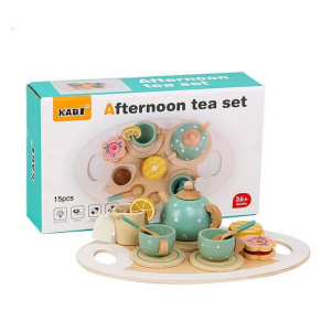 KABI Afternoon Tea Set - Детски дървен комплект за следобеден чай