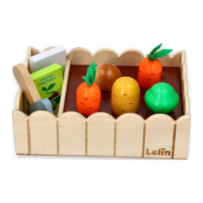 Lelin toys Моята зеленчукова градина - Дървена играчка