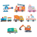 Lelin toys Превозни средства - Магнитна книга в куфарче 3