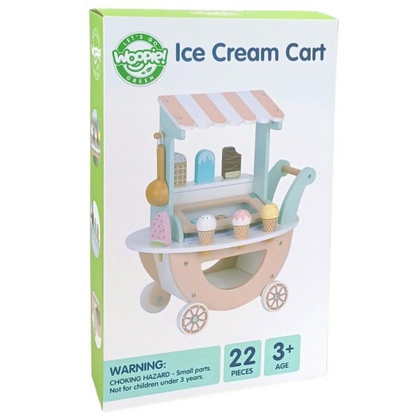 Продукт Jolly Toy - Дървена количка за сладолед с аксесоари - 0 - BG Hlapeta
