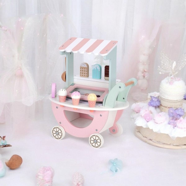 Продукт Jolly Toy - Дървена количка за сладолед с аксесоари - 0 - BG Hlapeta