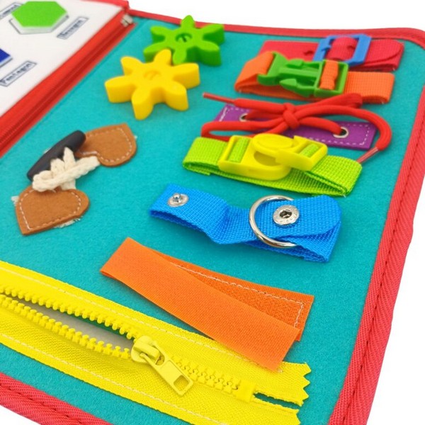 Продукт Jolly Toy - Тиха Монтесори книжка за стимулиране на усещания - 0 - BG Hlapeta