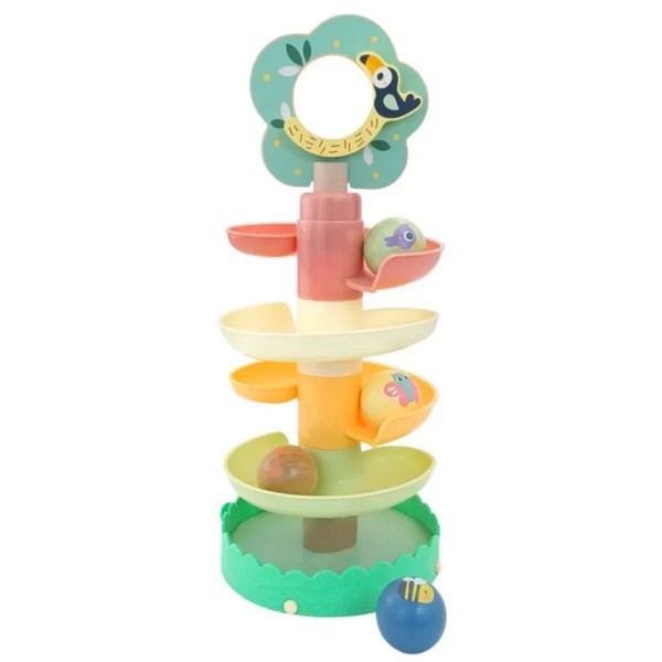 Продукт Jolly Toy Тукан - Сензорна дървена кула с топчета - 0 - BG Hlapeta