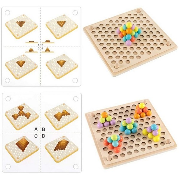 Продукт Jolly Toy - Монтесори мозайка и сортираща игра с топчета - 0 - BG Hlapeta