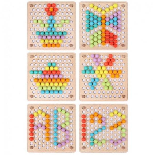 Продукт Jolly Toy - Монтесори мозайка и сортираща игра с топчета - 0 - BG Hlapeta