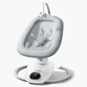 Momcozy CocoSway, 3D-Motion - Бебешка люлка, с музика, с дистанционно управление Momcozy CocoSway, 3D-Motion - Бебешка люлка, с музика, с дистанционно управление