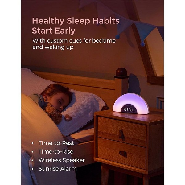 Продукт Momcozy Rainbow - Музикална лампа с бял шум за бебета 7 режима, 34 мелодии, управление с мобилно приложение - 0 - BG Hlapeta