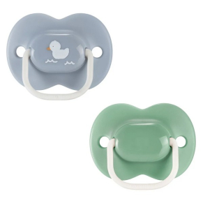 Tommee Tippee ANY TIME - Комплект от 2 бр. ортодонтични залъгалки със симетричен силиконов биберон, 18-36м, в кутия за стерилизиране