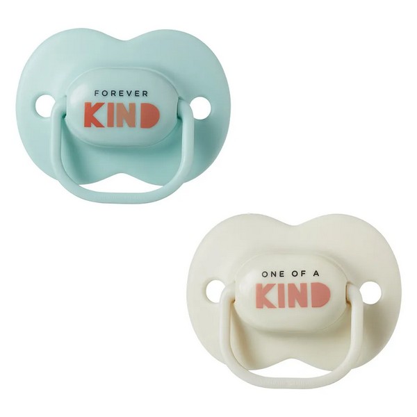 Продукт Tommee Tippee ANY TIME - Комплект от 2 бр. ортодонтични залъгалки със симетричен силиконов биберон, 0-6м, в кутия за стерилизиране - 0 - BG Hlapeta