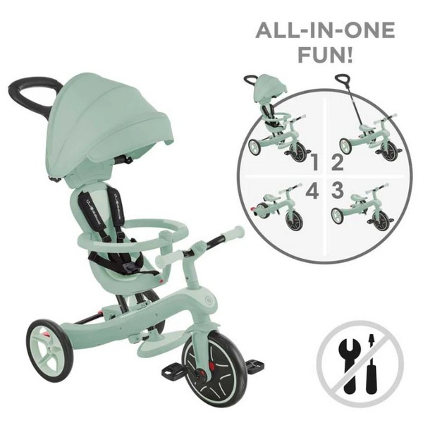 Продукт GLOBBER EXPLORER TRIKE ECOLOGIC - Детска триколка 4 в 1 - 0 - BG Hlapeta