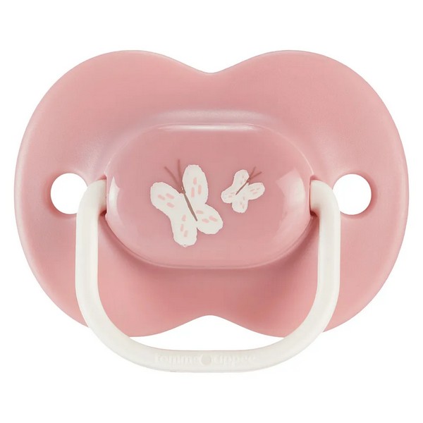 Продукт Tommee Tippee ANY TIME - Комплект от 2 бр. ортодонтични залъгалки със симетричен силиконов биберон, 18-36м, в кутия за стерилизиране - 0 - BG Hlapeta