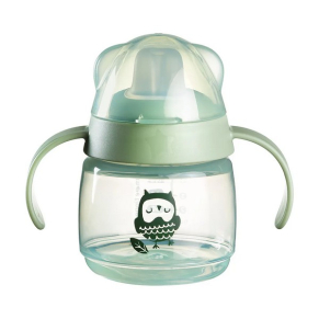 Tommee Tippee Soft Spout - Неразливаща се чаша с мек накрайник с антибактериална технология BACSHIELD, с дръжки, 150 мл, 4м+