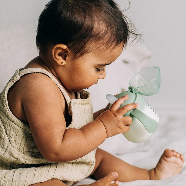 Продукт Tommee Tippee Soft Spout - Неразливаща се чаша с мек накрайник с антибактериална технология BACSHIELD, с дръжки, 150 мл, 4м+ - 0 - BG Hlapeta