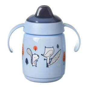 Tommee Tippee SuperStar Trainer Sippee Cup - Тренировъчна неразливаща се чаша с мек накрайник и с дръжки, с антибактериално покритие Bacshield, 300 мл, 6м+