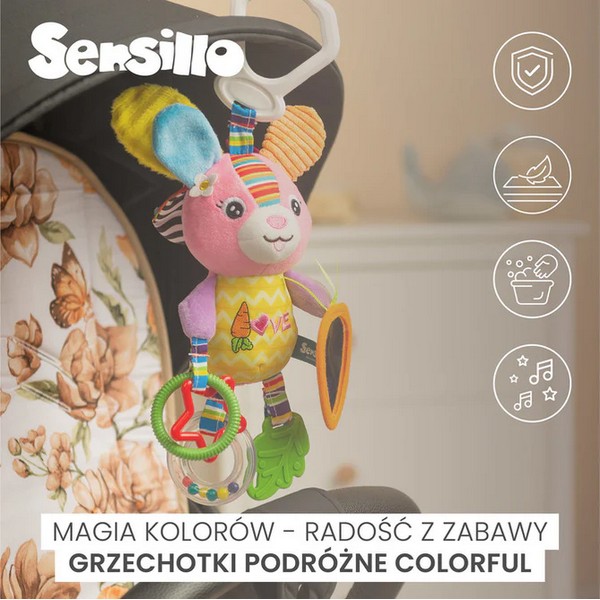 Продукт Sensillo - Цветна Играчка За Количка - 0 - BG Hlapeta