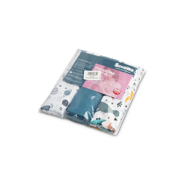 Продукт Sensillo - Муселинови Пелени 3 Броя, 70x80см - 0 - BG Hlapeta