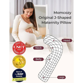 Momcozy J-образна - Възглавница за бременни и кърмене